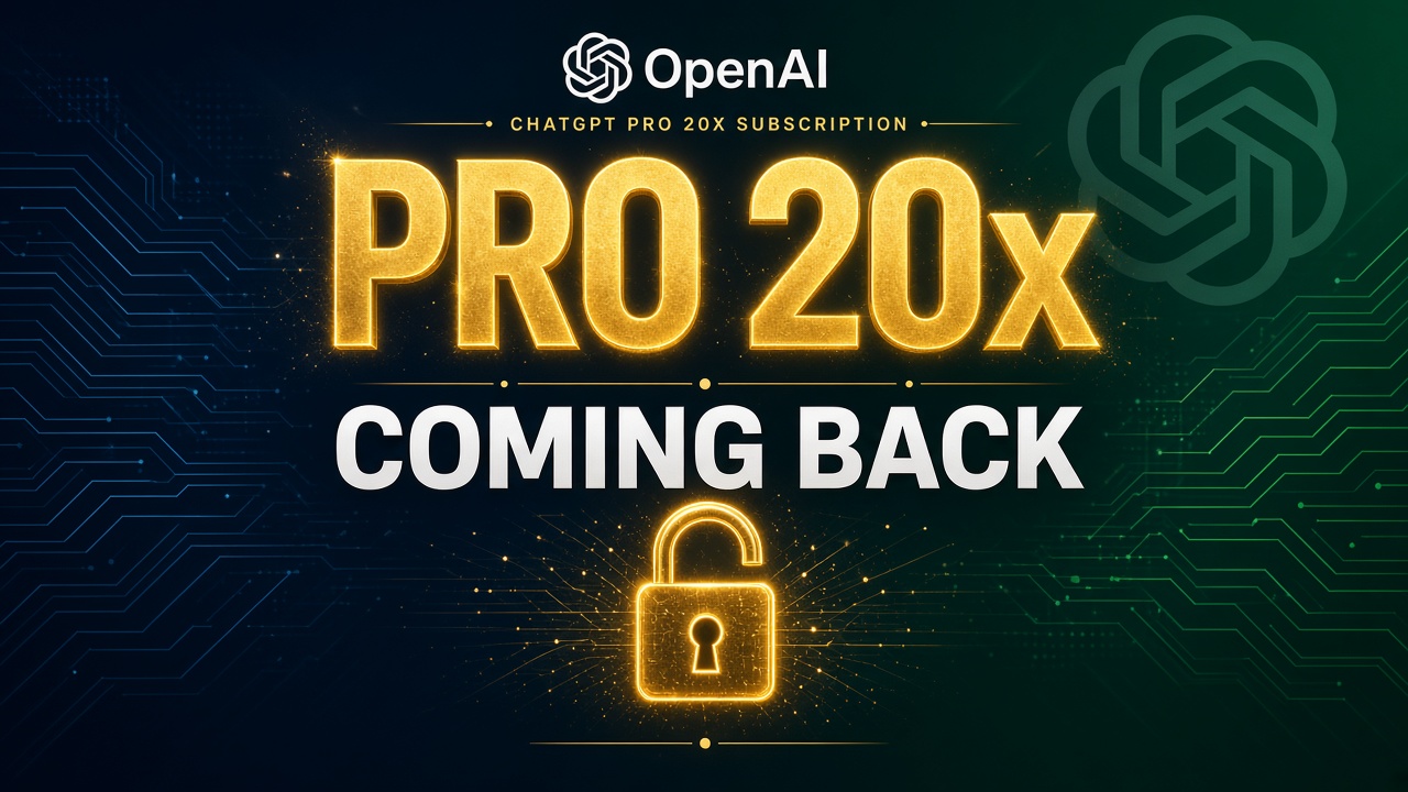 重磅！OpenAI Tibo 透露 Pro 20x（$200 计划）即将恢复开放：深度解读与分析
